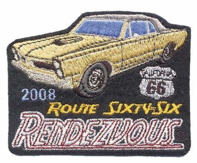 2008 ROUTE 66 RENDEZVOUS souvenir patch