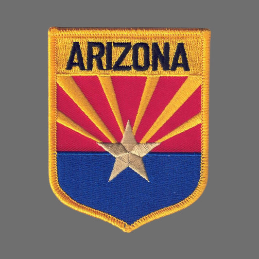 ARIZONA LG Flag Shield Souvenir Patch - 1102