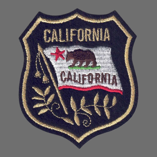 CALIFORNIA Mylar Shield Souvenir Patch - 1222