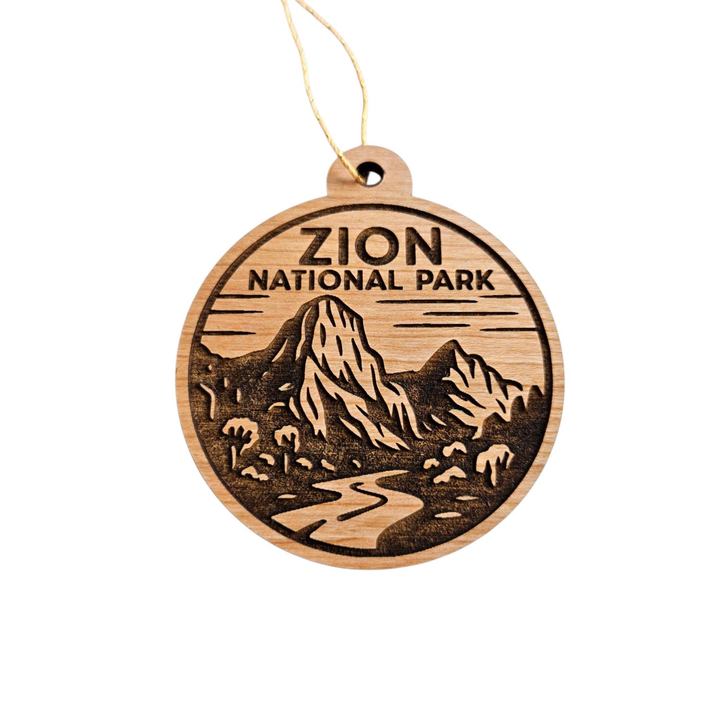 Zion National Park Ornament Handmade Wood Souvenir Utah - 15793