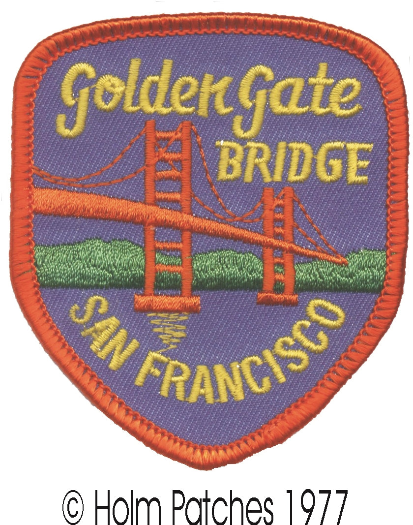 SAN FRANCISCO Golden Gate BRIDGE souvenir embroidered patch
