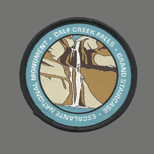 Utah Patch – UT Escalante Grand Staircase - Escalante National Monument Travel Patch – Calf Creek Falls Souvenir Patch – Applique – 2.5"