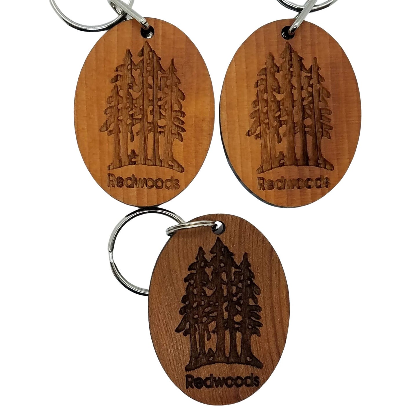 Sequoia National Park Trees Grove Wood Keychain California Souvenir - 4080SEQ