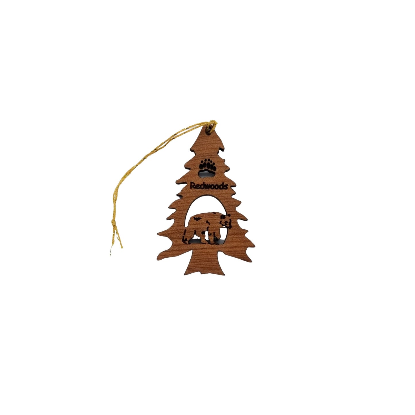 Bear in a Tree Ornament California Redwoods Souvenir - 15017