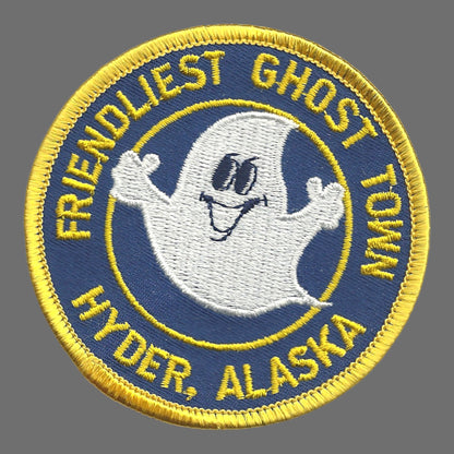 Friendliest Ghost Town Hyder, ALASKA - Souvenir Patch - 0-0119