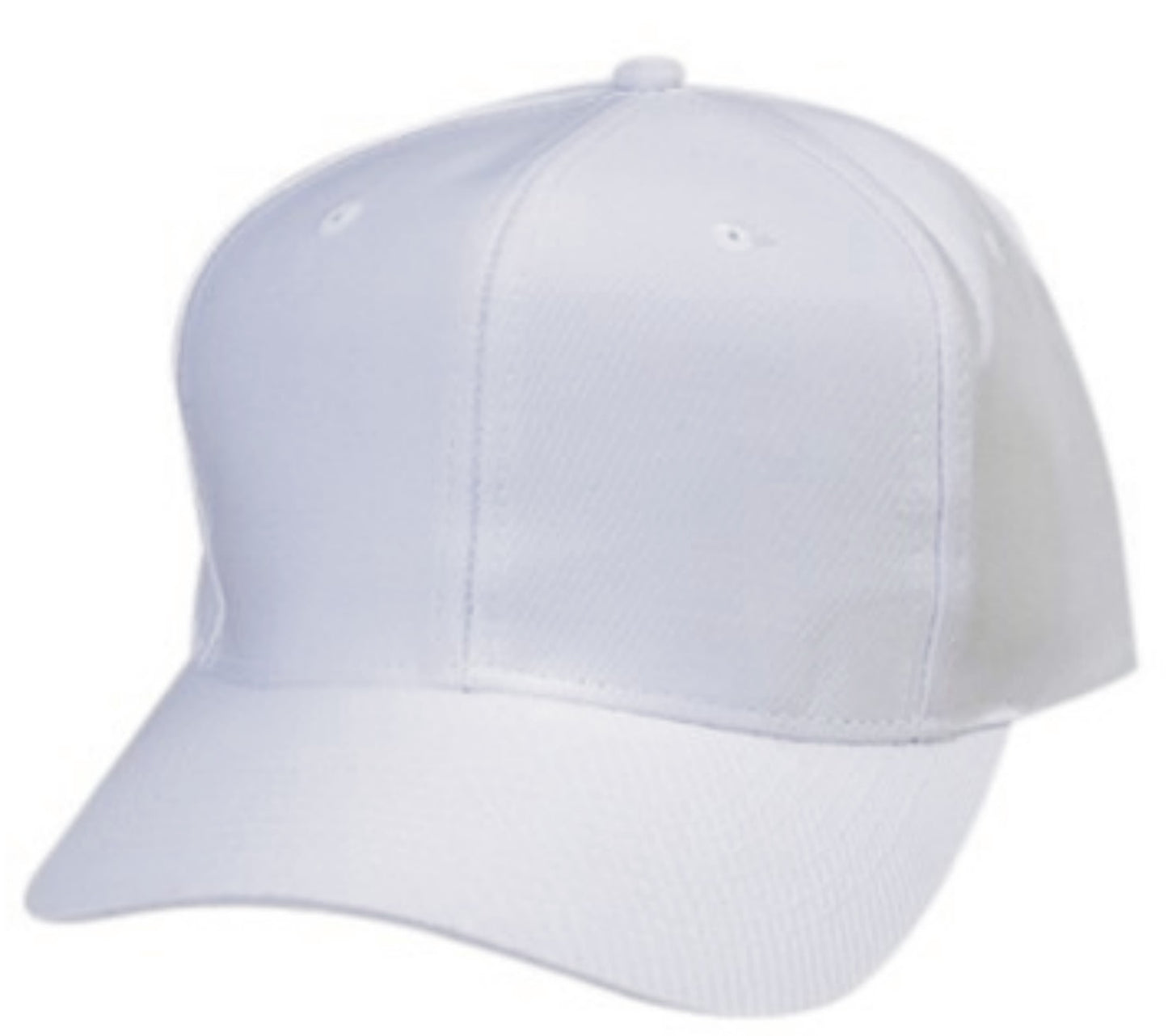 White Basic Baseball Cap or Hat - 0124-39