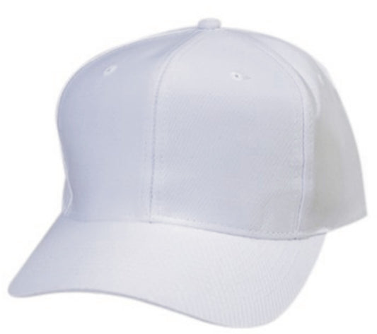 White Dad Cap or Hat Unstructured - 0174-39