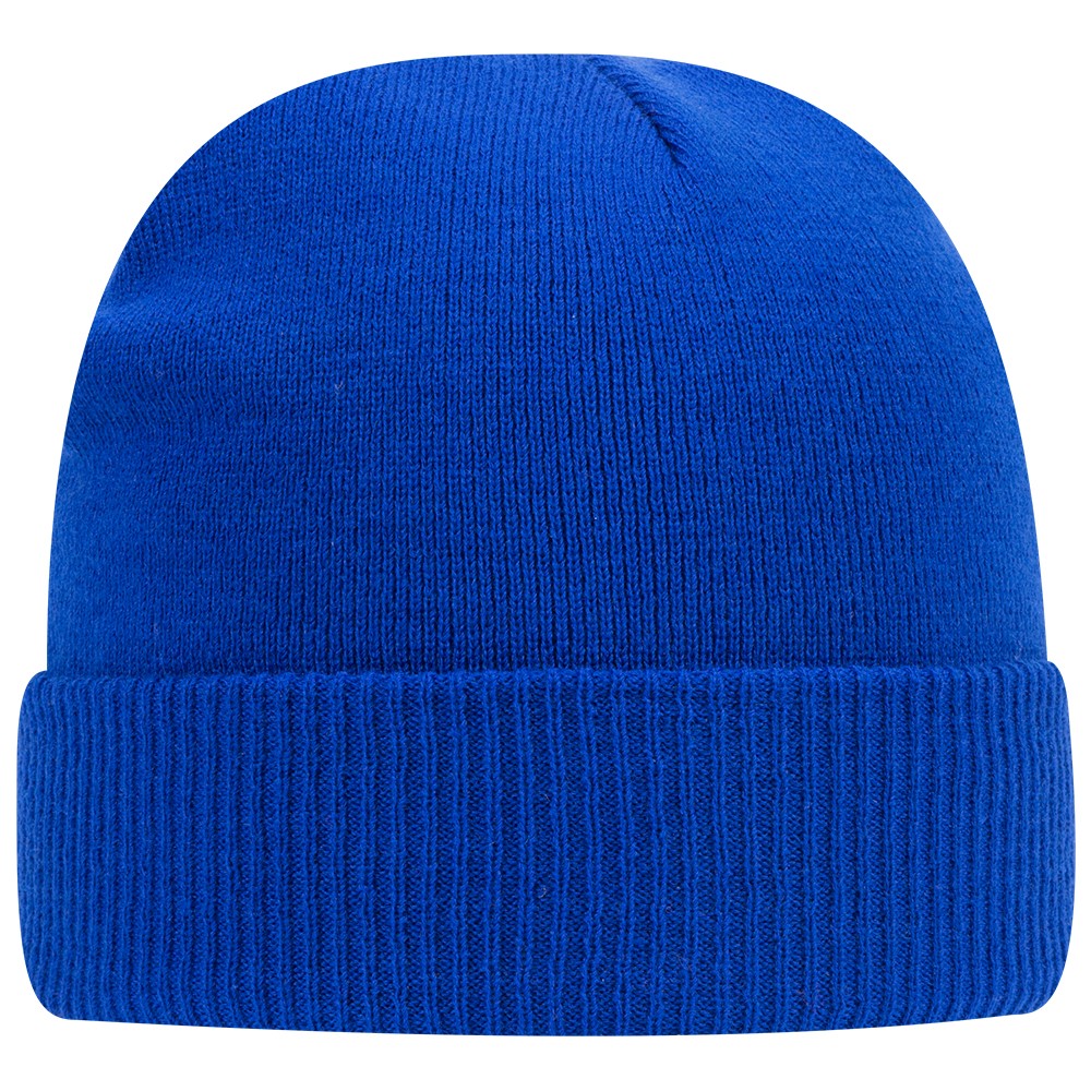 Royal Blue Knit Beanie Cuffed 0182-11