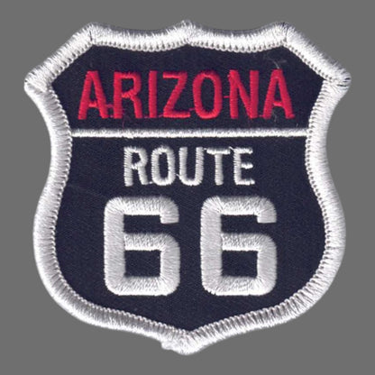 ARIZONA ROUTE 66 Black Souvenir Patch - 1116-01