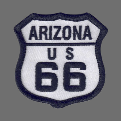 ARIZONA Route 66 on White Souvenir Patch - 1116-39