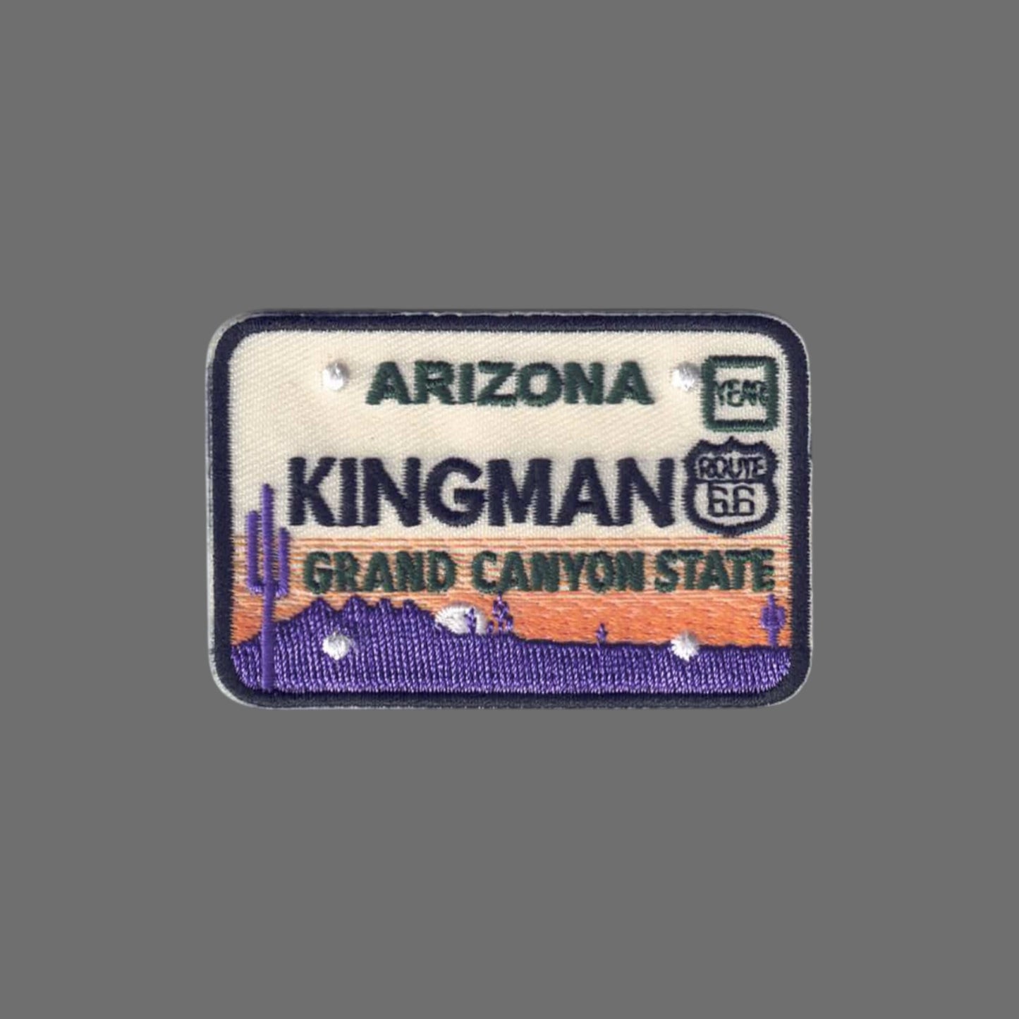 Kingman ARIZONA Souvenir License Plate Patch - 1140