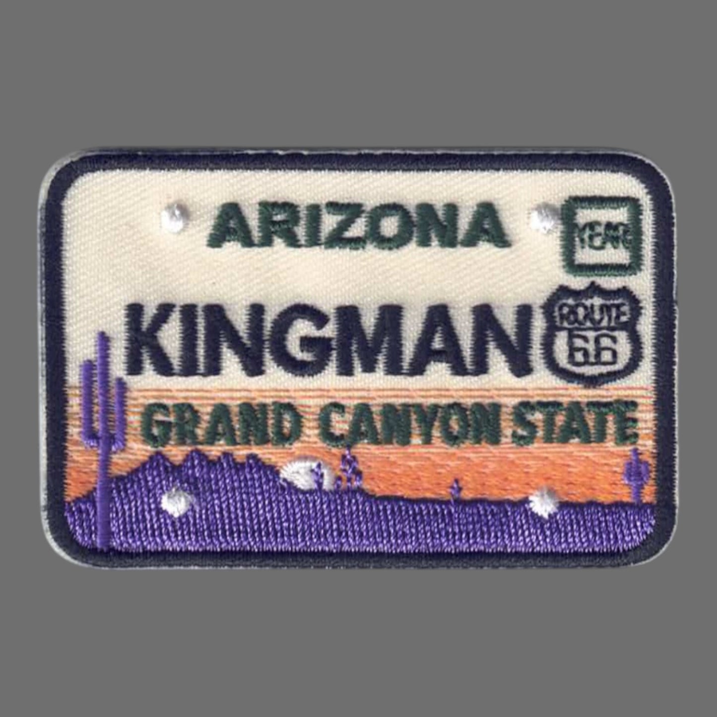 Kingman ARIZONA Souvenir License Plate Patch - 1140
