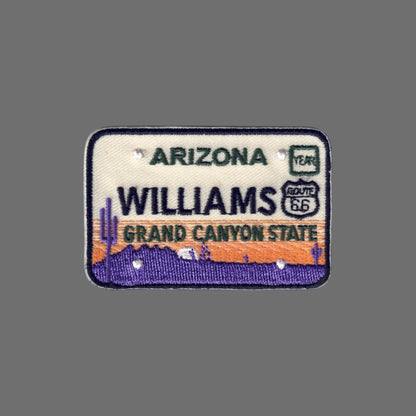 Williams ARIZONA License Plate Souvenir Patch - 1142