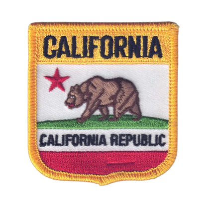 CALIFORNIA REPUBLIC Med Flag Shield Patch - 1205CR