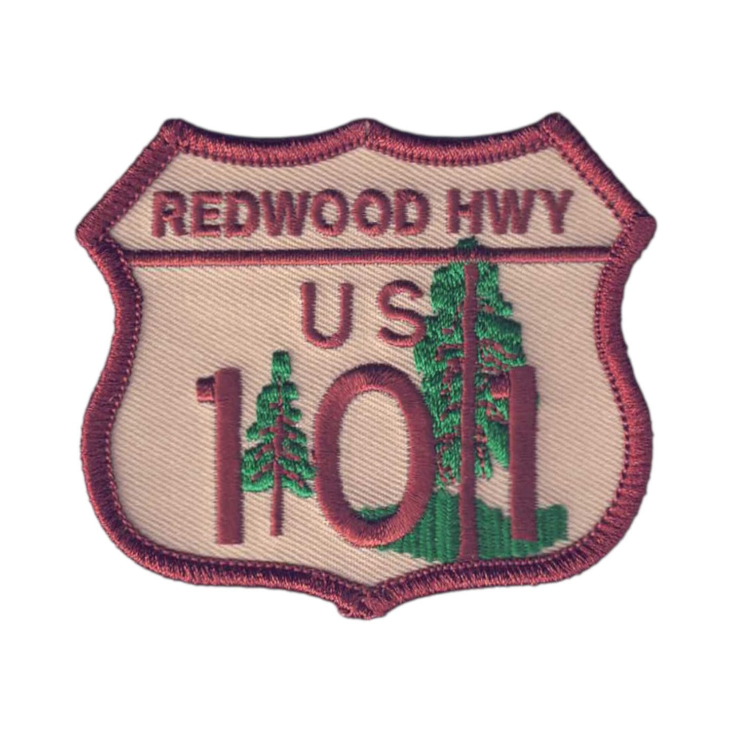 REDWOOD HWY US 101 Souvenir Patch- 1208
