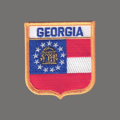 GEORGIA Med Flag Shield Souvenir Patch - 1505