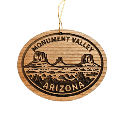 Monument Valley Arizona Ornament Handmade Wood Souvenir Utah - 15790