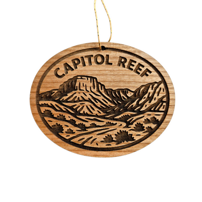 Capitol Reef National Park Ornament Handmade Wood Souvenir Utah - 15791
