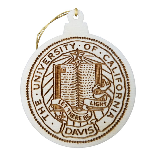 UC Davis Aggie California College Christmas Ornament Wood Engraved - 15814