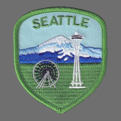 SEATTLE Space Needle Green Patch - 3398