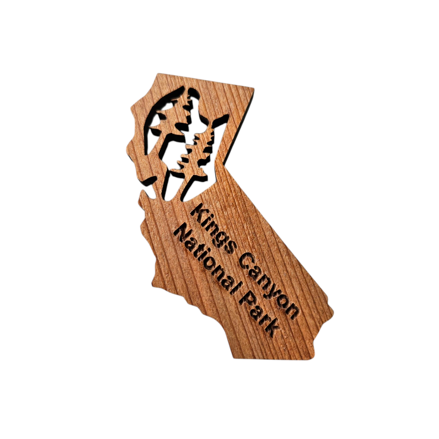 Kings Canyon National Park California State Shaped Wood Magne - 4003KING