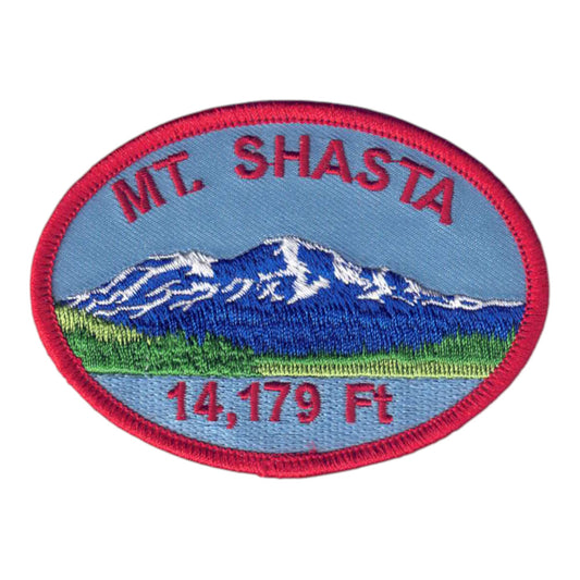 MT. SHASTA Oval Souvenir Patch - 4812