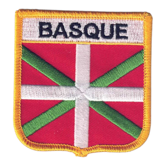BASQUE Country Flag Shield Patch - 5996