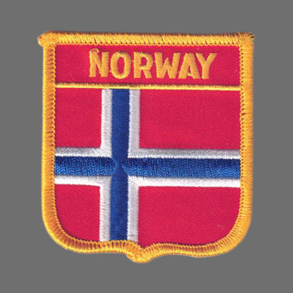 NORWAY Flag Shield Patch - 6541
