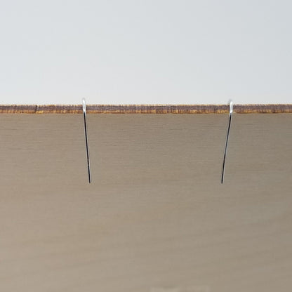 Redwood Earrings - Hummingbird Wood Earrings - California Redwood Dangle Earrings - CA Souvenir Keepsake