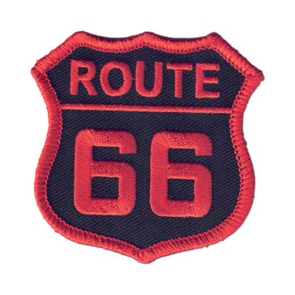 ROUTE 66 Patch Orange on Black - 6876-32/01