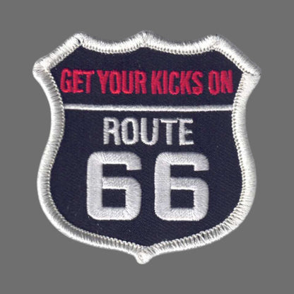 GET YOUR KICKS ON ROUTE 66 Patch - 6879