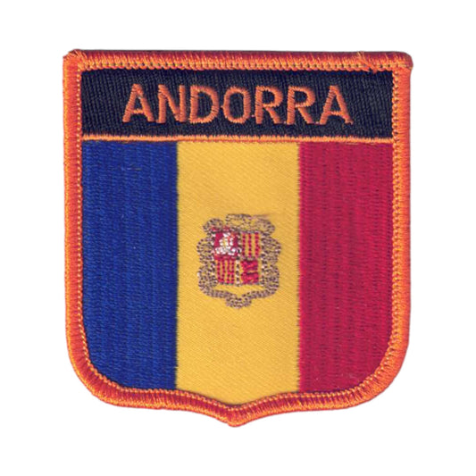 ANDORRA Flag Shield Patch - 7381