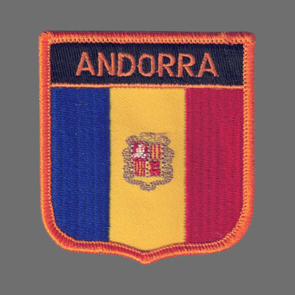 ANDORRA Flag Shield Patch - 7381