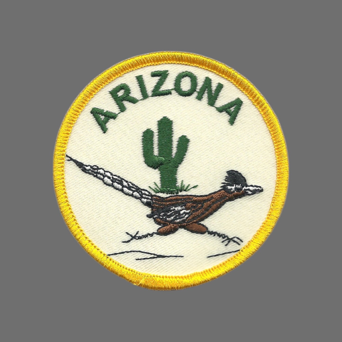 ARIZONA Roadrunner Souvenir Embroidered Patch Iron On - AZ-49