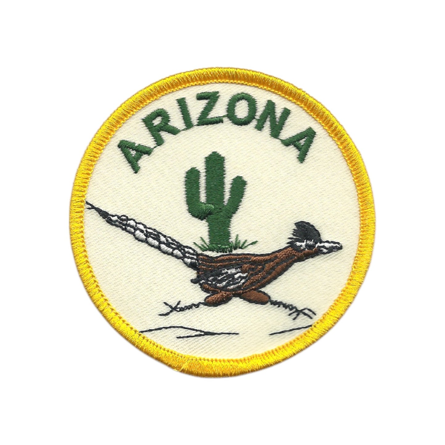 ARIZONA Roadrunner Souvenir Embroidered Patch Iron On - AZ-49