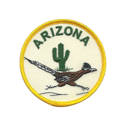 ARIZONA Roadrunner Souvenir Embroidered Patch Iron On - AZ-49