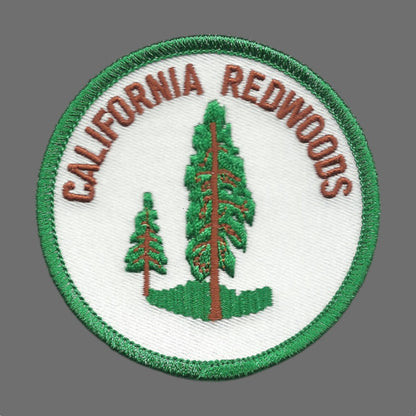 CALIFORNIA REDWOODS souvenir embroidered patch - CA-08-50/2.5
