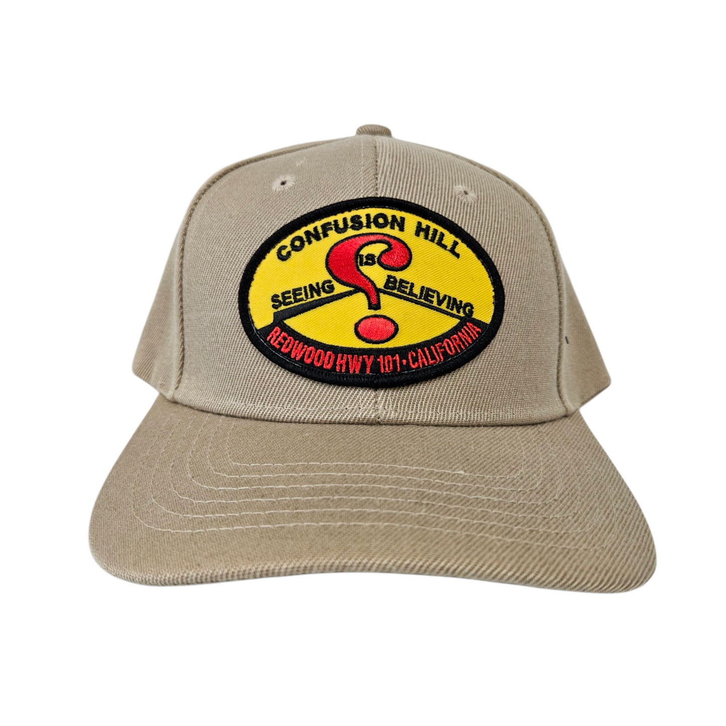 Confusion Hill Oval Patch Khaki Basic Hat or Cap - H1071
