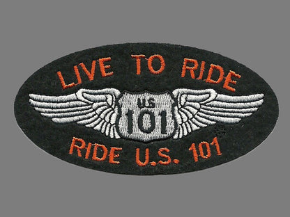 LIVE TO RIDE US 101 Black Orange 8102-32