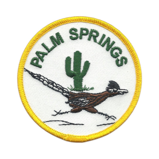 PALM SPRINGS Roadrunner Souvenir Embroidered Patch Iron On - PALM SPRINGS-49