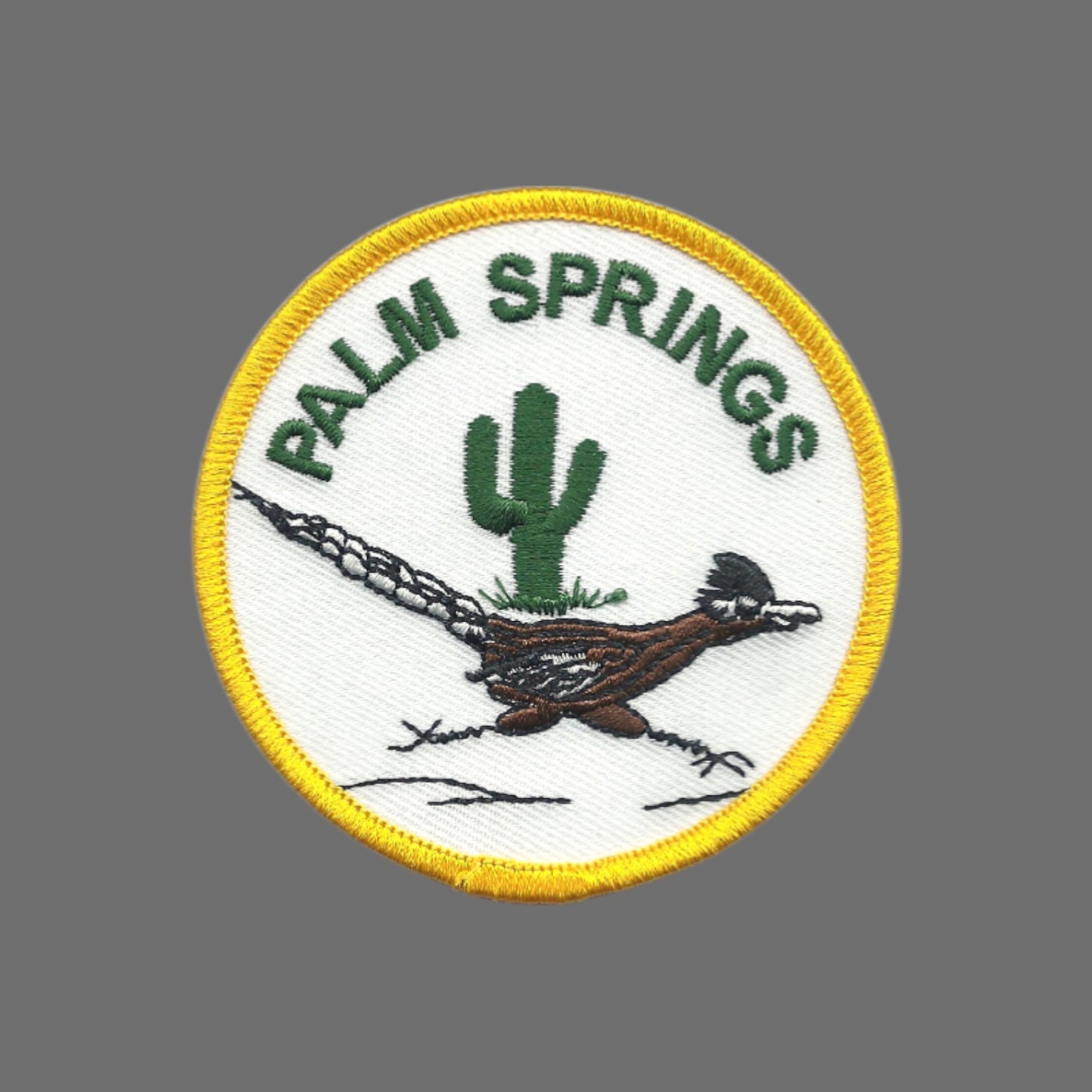 PALM SPRINGS Roadrunner Souvenir Embroidered Patch Iron On - PALM SPRINGS-49
