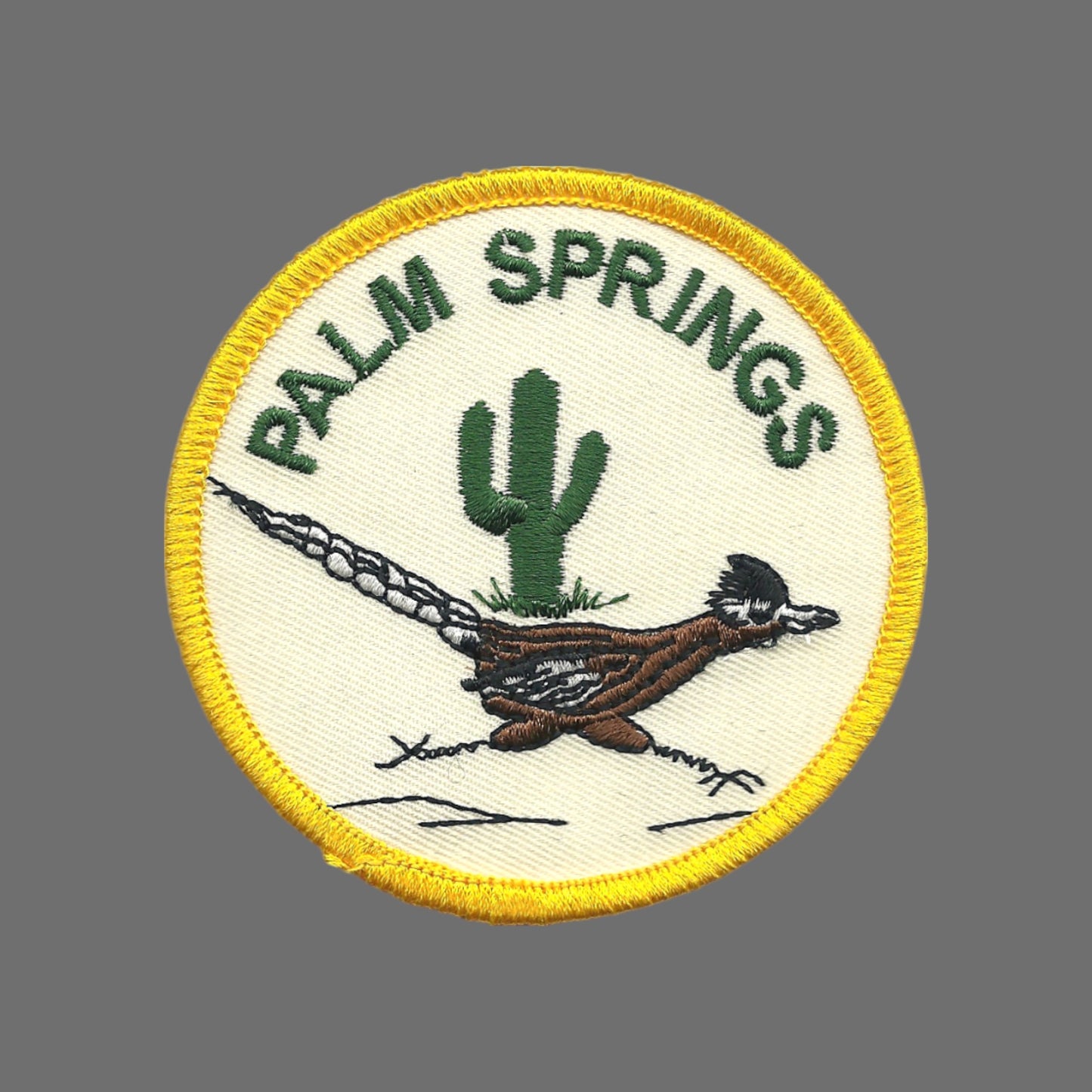 PALM SPRINGS Roadrunner Souvenir Embroidered Patch Iron On - PALM SPRINGS-49
