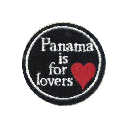 PANAMA IS FOR LOVERS Souvenir Patch - VINTAGE SEW ON PANAMA-01