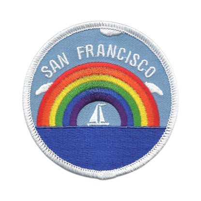 SAN FRANCISCO Rainbow Sailboat Souvenir Patch - 10065