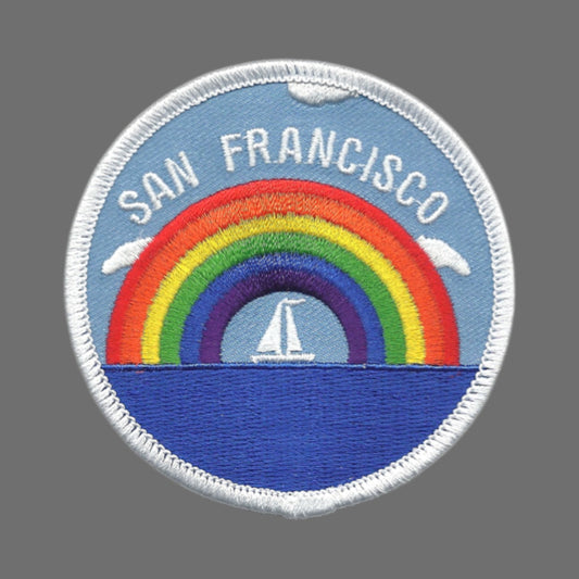 SAN FRANCISCO Rainbow Sailboat Souvenir Patch - 10065