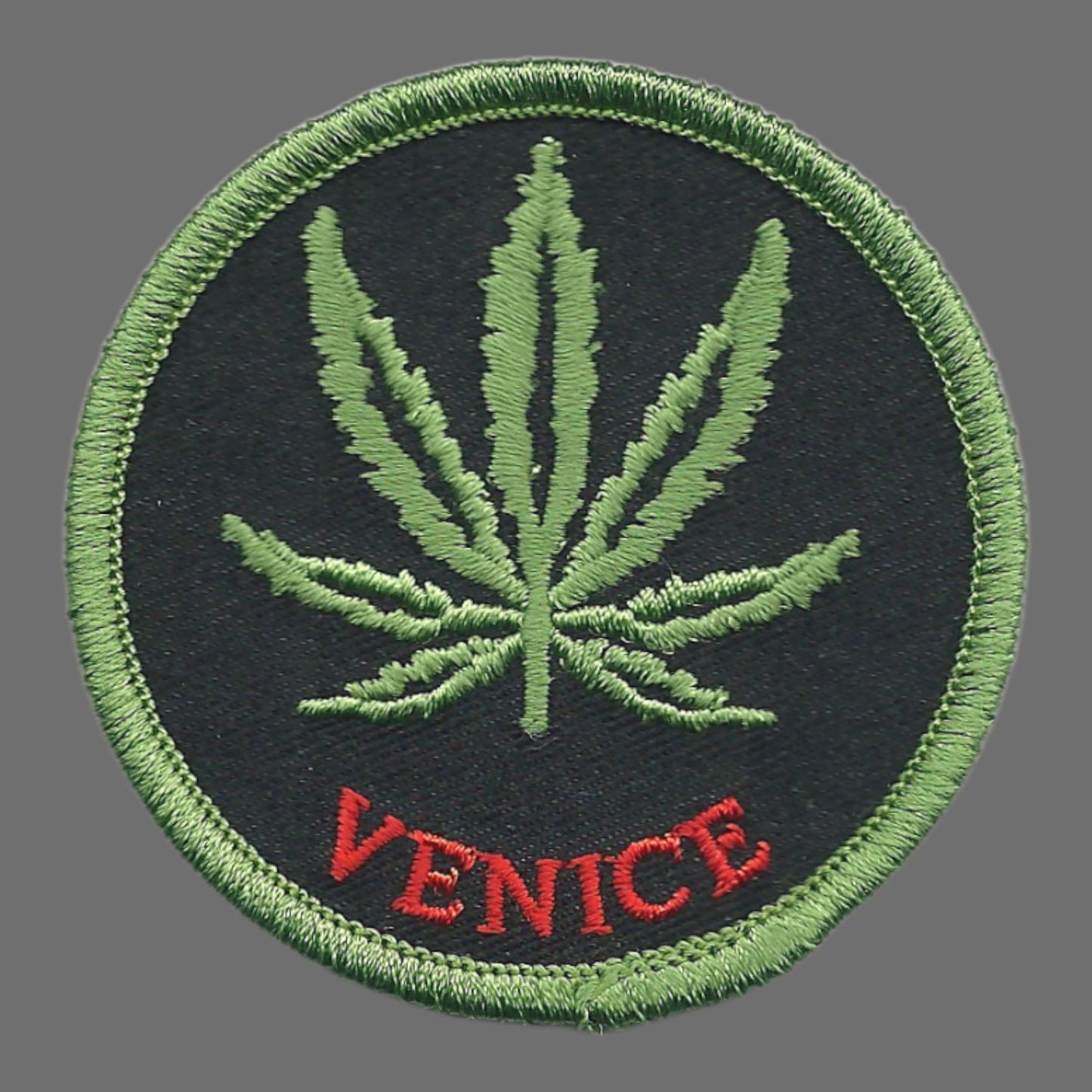 Venice 420 Leaf Embroidered Souvenir Patch - 1161