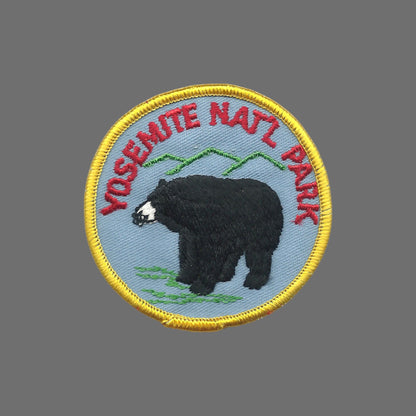 Yosemite National Park Black Bear Souvenir Patch - 10043
