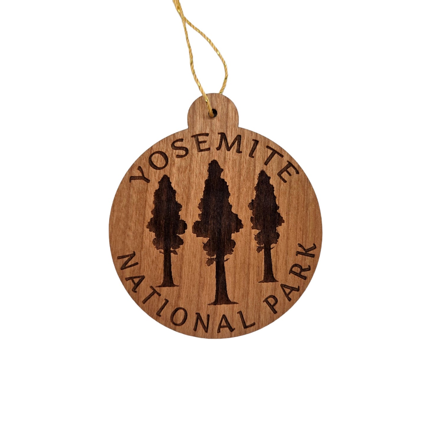 Yosemite National Park Wood Ornament Giant Trees 3 Trees  - 15689