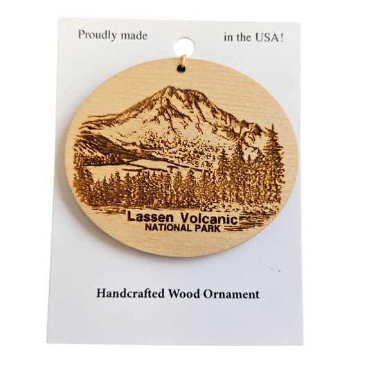 Lassen National Park Wood Souvenir Ornament - 117Orn
