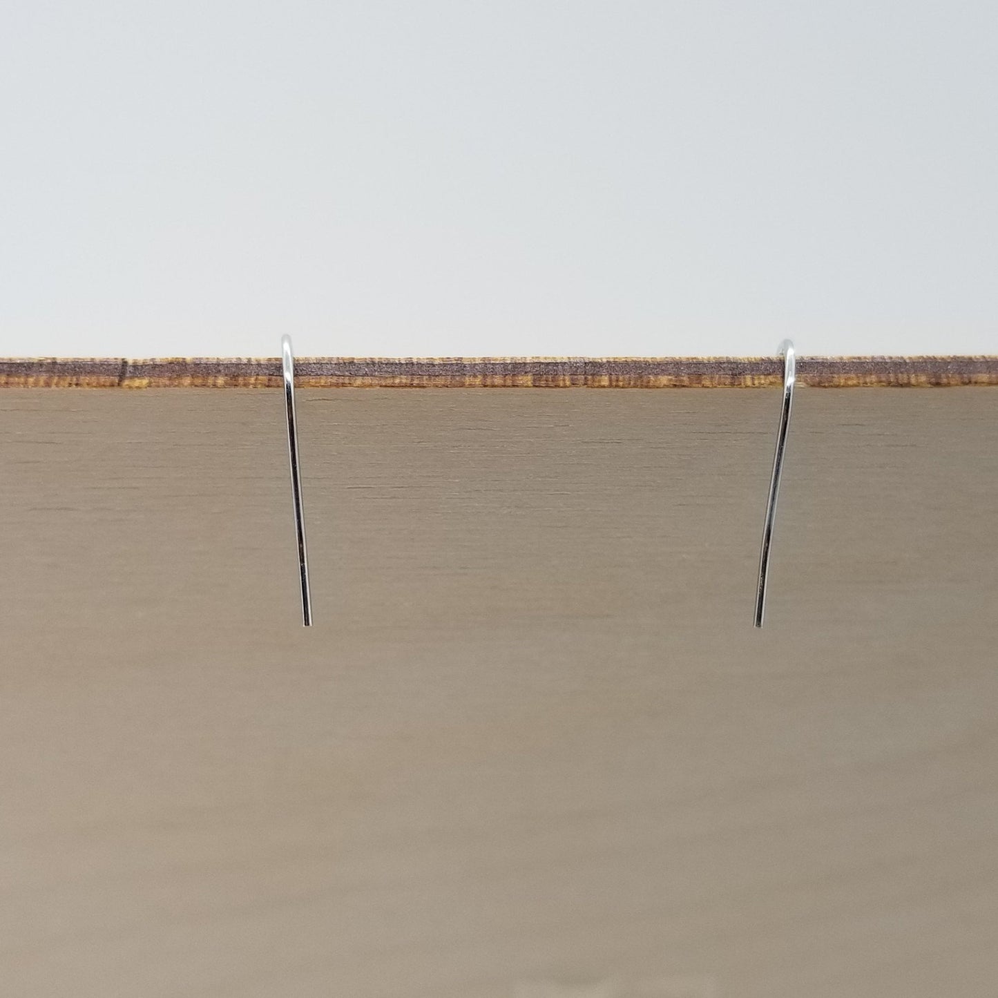 Wood Earrings - Engraved Teardrop Dangle Earrings - D16